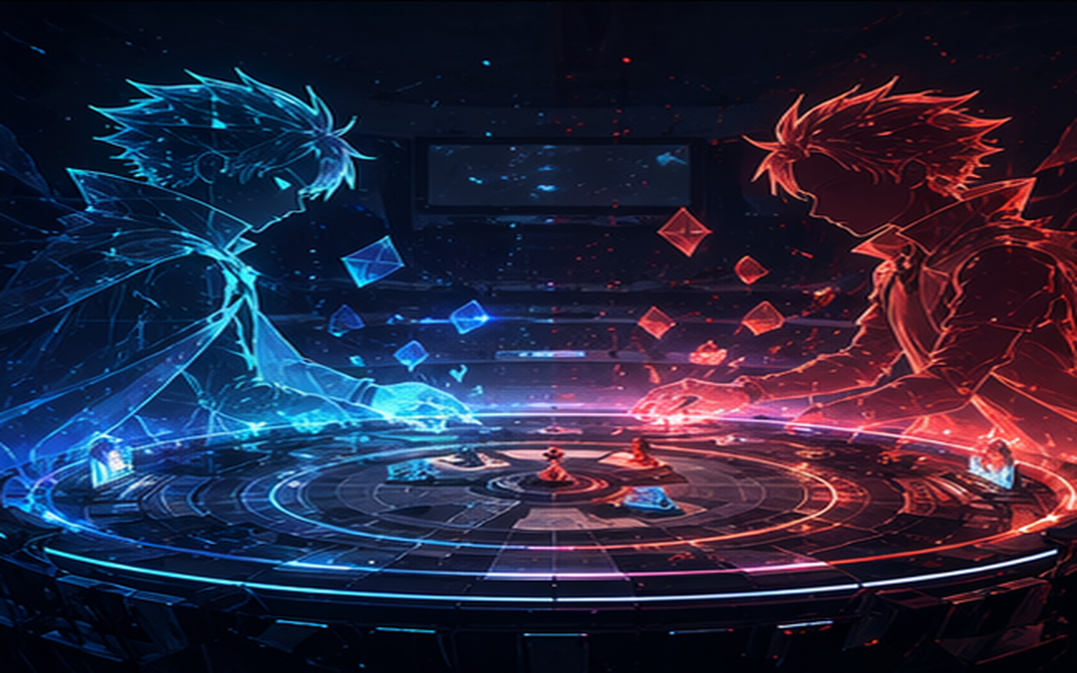 AI Commander Arena promotional key art